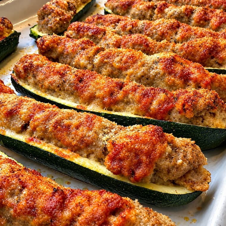 Zucchine ripiene al pomodoro